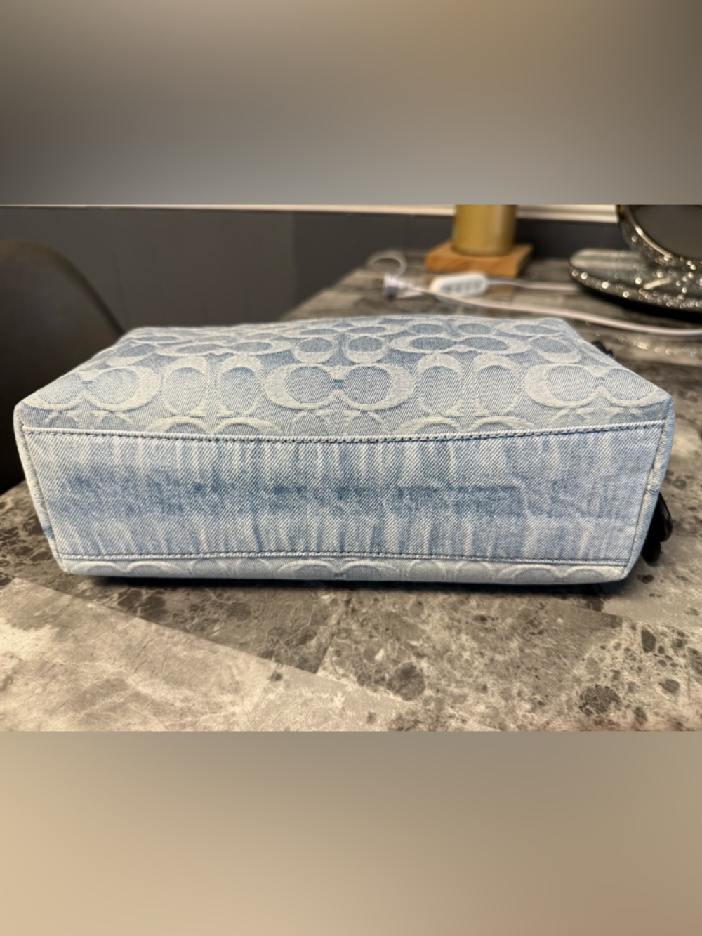 Coach CDY53 Small Finn Crossbody In Loved Signature Denim *read description* - Picture 6 of 9